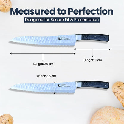 10'' Serrated Bread Knife for Homemade Sourdough with Sharpening Rod – Ultra Sharp Japanese J2 Stainless Steel Blade, Full Tang Design & Ergonomic Handle