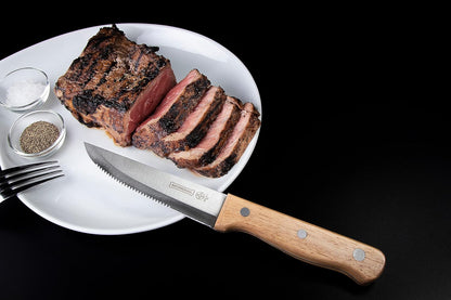 5 inch Steak Knife Set of 6 pieces with Wood Handle