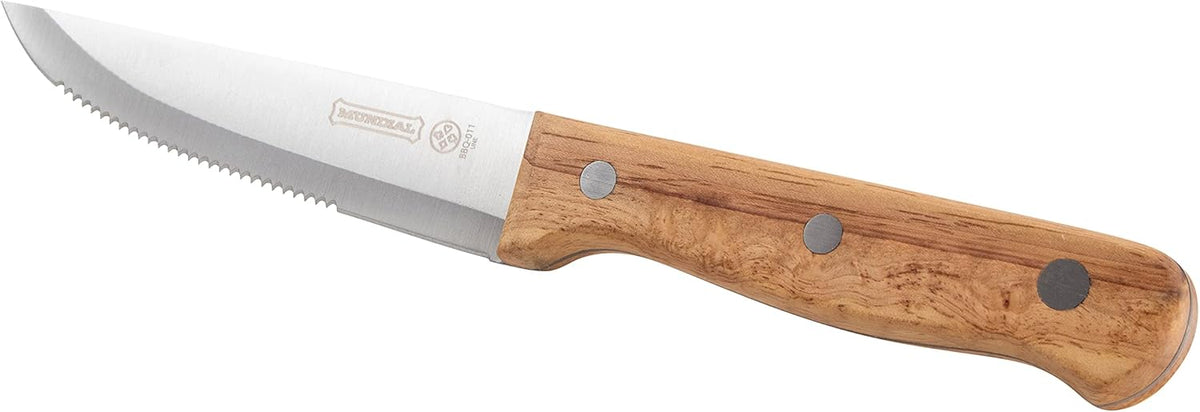 5 inch Steak Knife Set of 6 pieces with Wood Handle