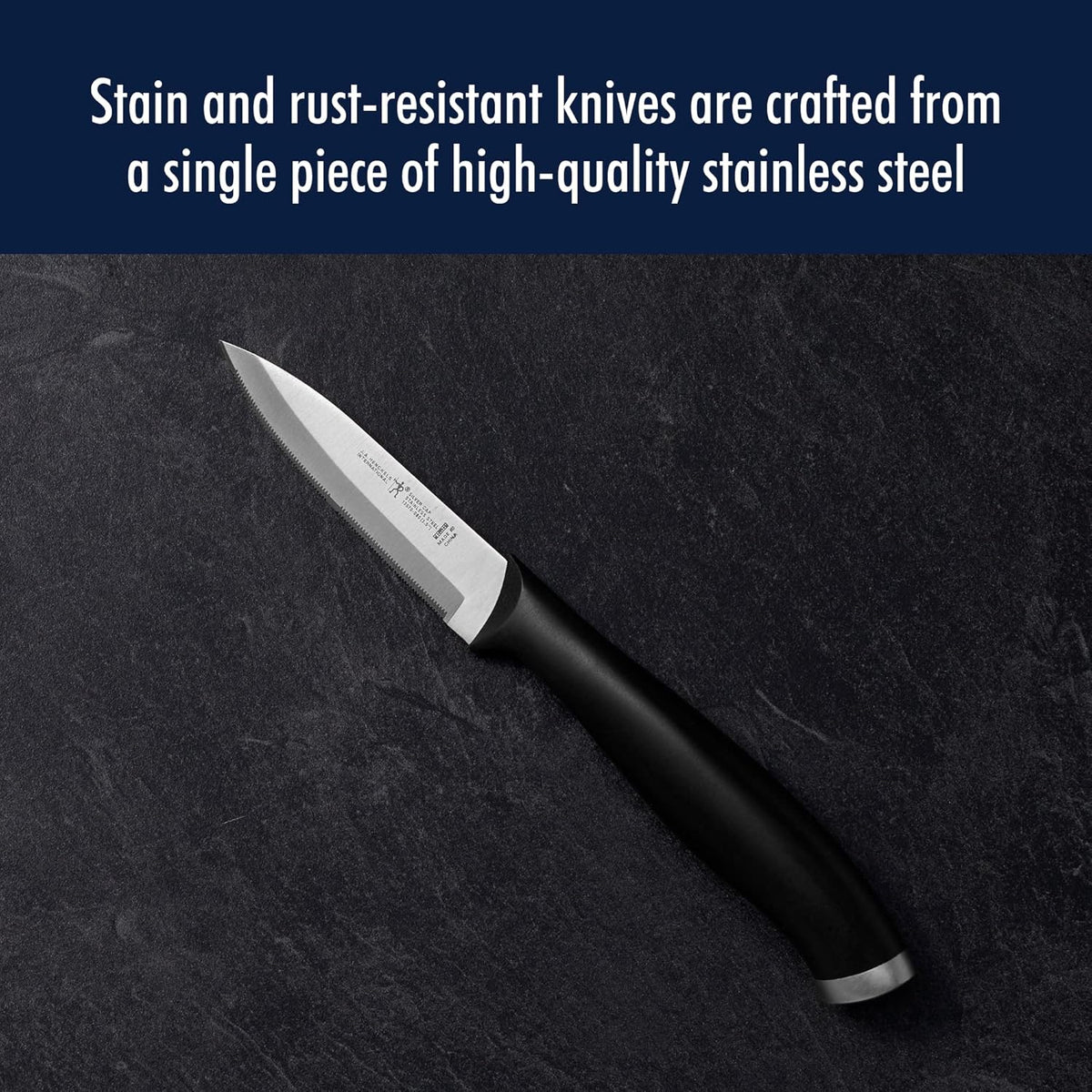 Silvercap Razor-Sharp 3-Piece Kitchen Knife Set, Chef Knife, Paring Knife, Utility Knife, German Engineered Informed by 100+ Years of Mastery
