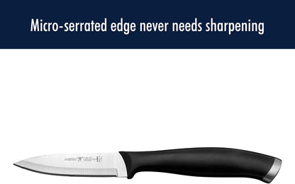 Silvercap Razor-Sharp 3-Piece Kitchen Knife Set, Chef Knife, Paring Knife, Utility Knife, German Engineered Informed by 100+ Years of Mastery