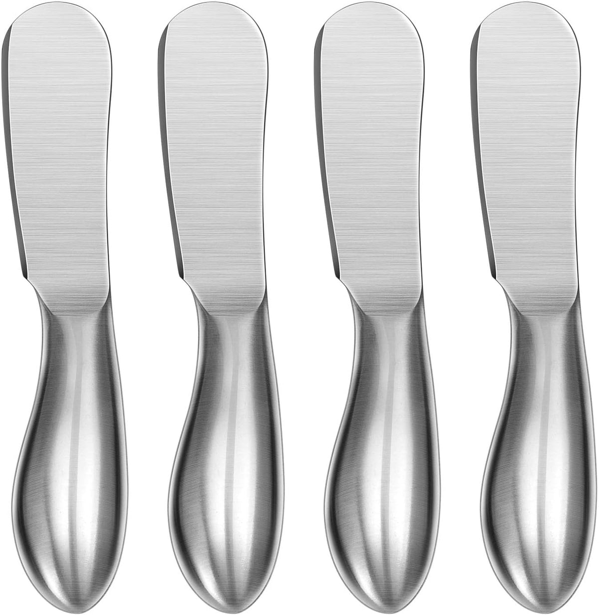 4-Piece Spreader Cheese Butter Knife Set with Premium Gift Box