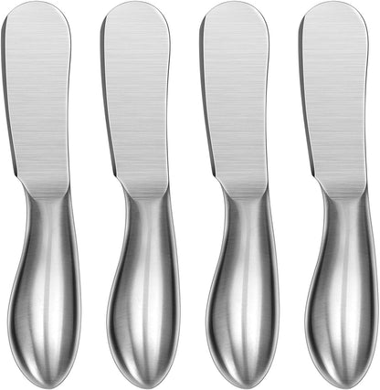 4-Piece Spreader Cheese Butter Knife Set with Premium Gift Box