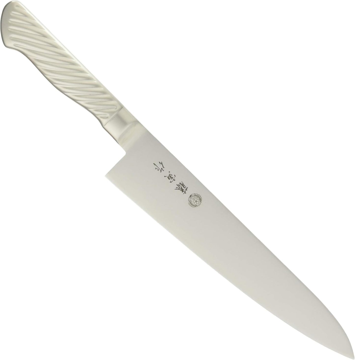FU-889 Chef's Knife, Made in Japan, 8.3 inches (210 mm), Cobalt Alloy Steel, Double-edged, Chef's Knife, For Cutting Meat, Easy to Grip Tornado Pattern, All Stainless Steel, Dishwasher