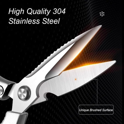 Kitchen Scissors for Food, Heavy Duty Poultry Shears for Chicken, Turkey, Fish & Vegetables, Multi-Purpose Stainless Steel Cooking Scissors, Dishwasher Safe