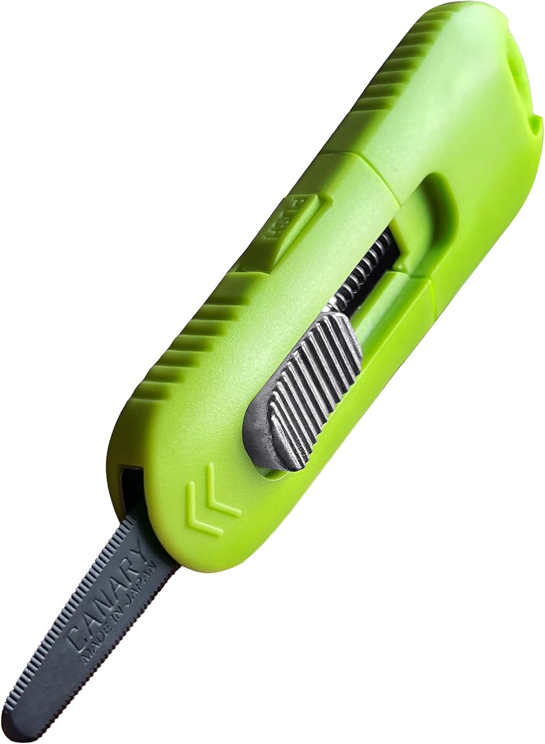 Box Cutter Retractable Blade, Safety Corrugated Cardboard Cutter Knife [Non-Stick Fluorine Coating Blade], Made in JAPAN, Green (DC-30F-1)