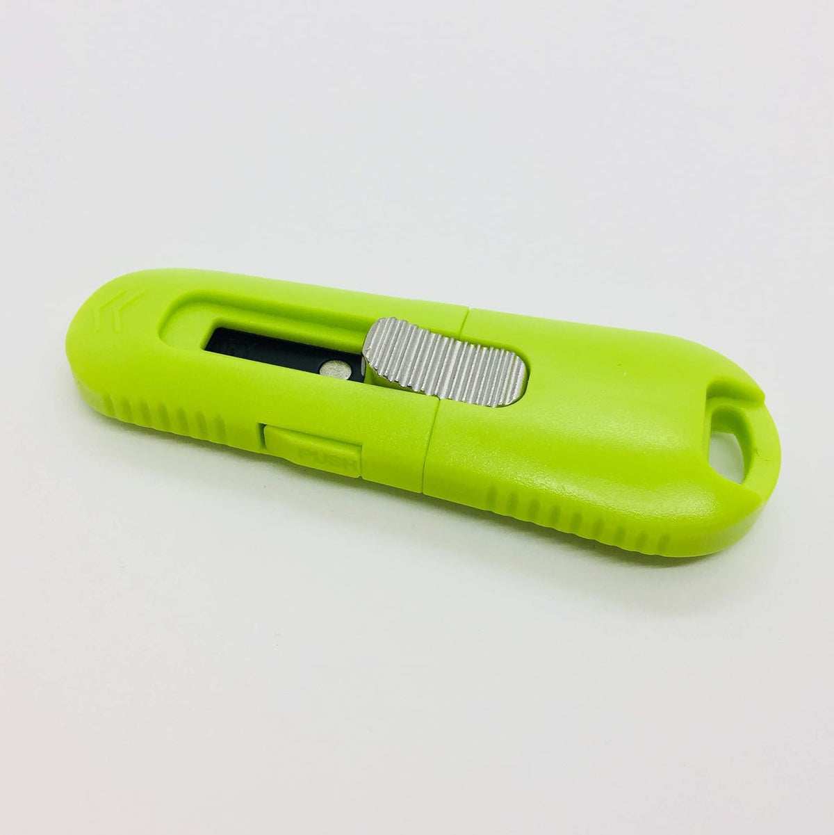 Box Cutter Retractable Blade, Safety Corrugated Cardboard Cutter Knife [Non-Stick Fluorine Coating Blade], Made in JAPAN, Green (DC-30F-1)