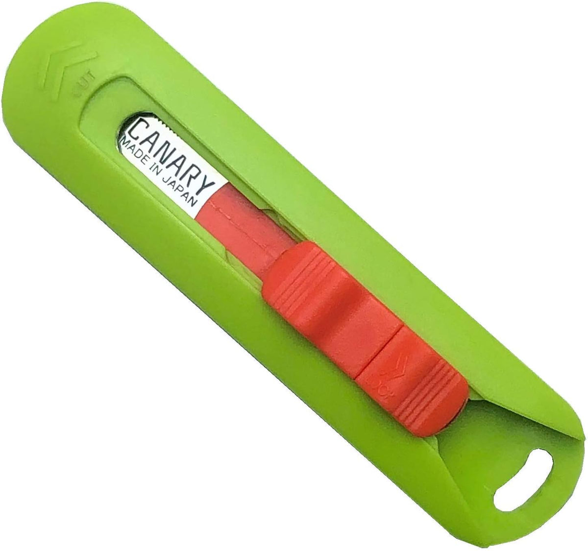 Box Cutter Retractable Blade, Safety Corrugated Cardboard Cutter Knife [Non-Stick Fluorine Coating Blade], Made in JAPAN, Green (DC-30F-1)