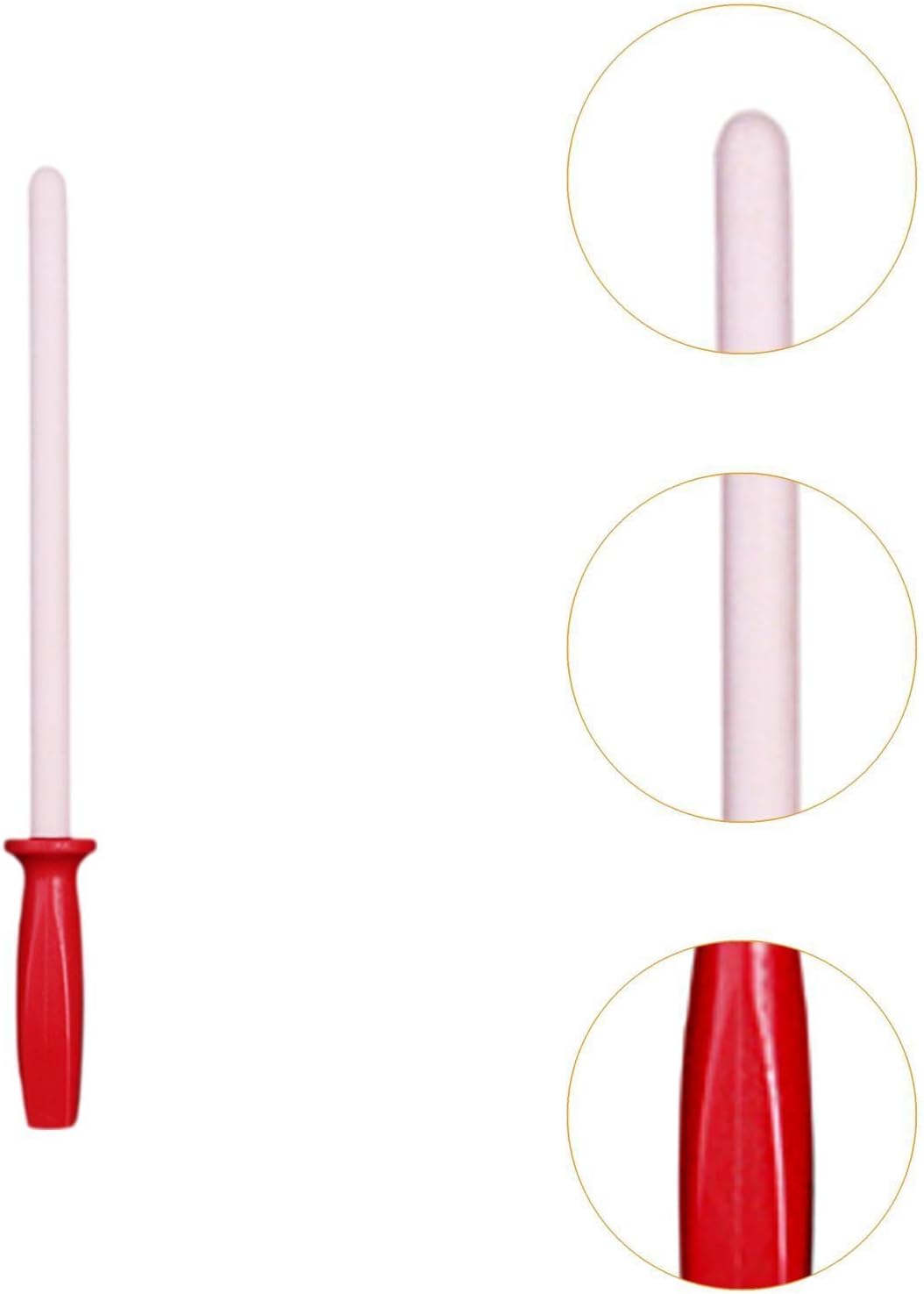 Sharpeners Bar Kitchen Knife Sharpening Rod Ceramic Grinding Honing Tool Non Slip Handle Suitable for Home Knife Maintenance, 37.5cm