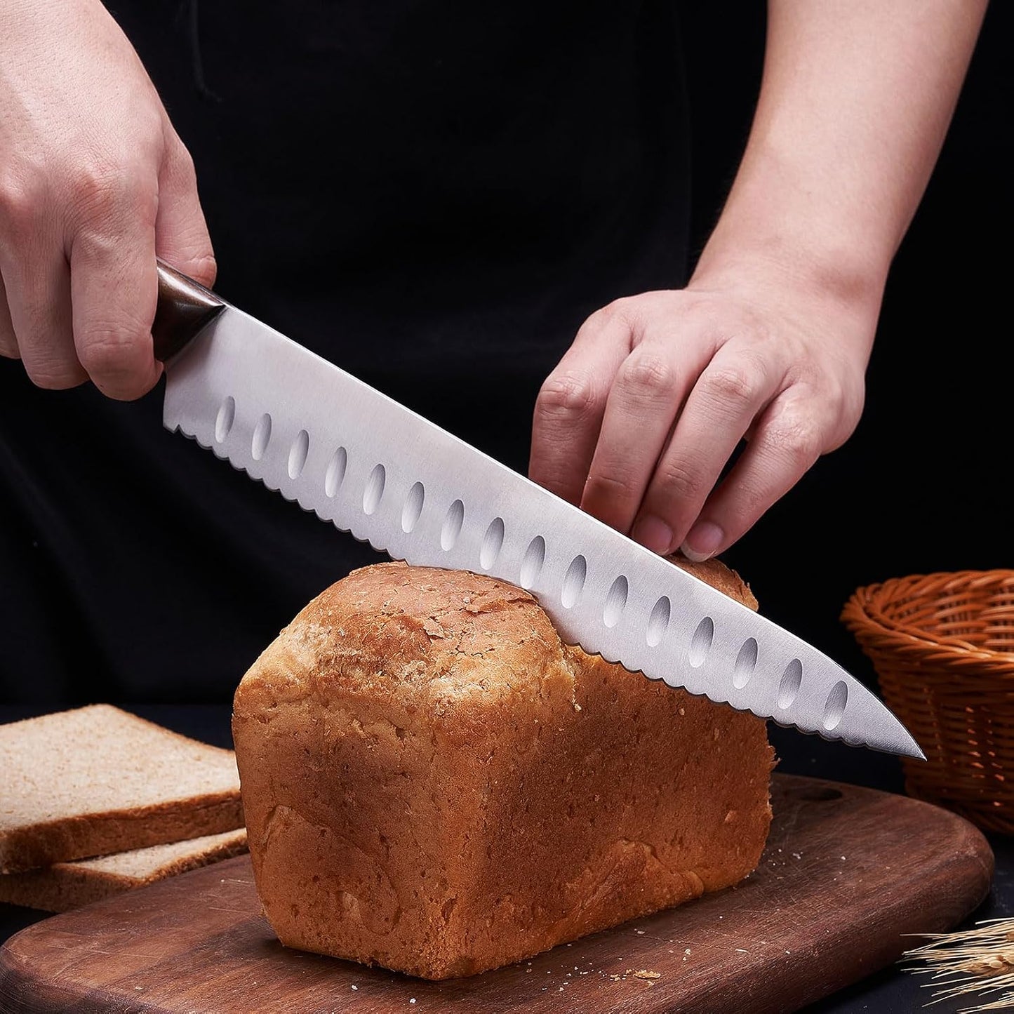 10"/8"Bread Knife set -Multifunction Serrated Knife Razor Sharp Slicer bread knife for homemade bread For Bread, Bagels, Cake, Baking, Efficient cutting Gifts Mother Fathers