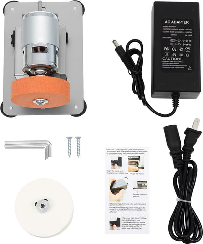 Mini Belt Sander, 96W Electric Benchtop Sander, 7 Adjustable Speed Bench Knife Sharpener, Multi Function Grinder Sanding Machine for Metal Working DIY, Knife Sharpening