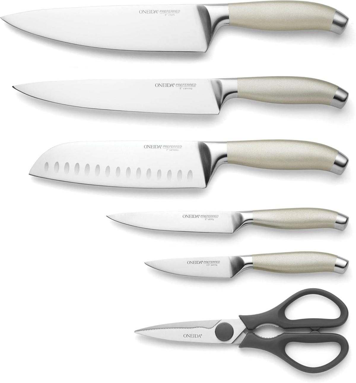 Preferred Stainless Steel Chef Knife – Heavy Duty Professional Kitchen Knife for Chopping, Slicing & Dicing, Metallic Finish