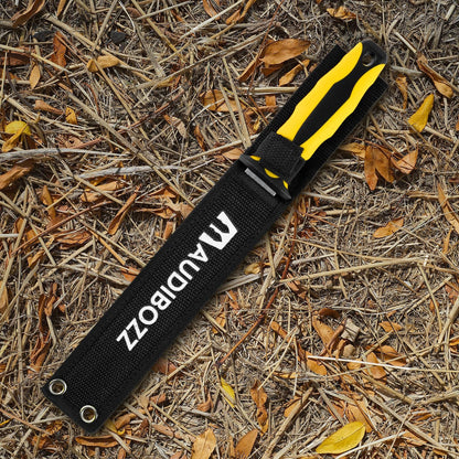 Insulation Knife - Sod Cutter Knife: stainless steel 11.14-Inch sharp blade, double side utility Lawn Repair Saw with Nylon Sheath