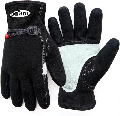 Welding Gloves 16-Inch 932°F Heat Resistant Leather for MIG, Stick | Foil Layer, 1.2 mm Cowhide, Kevlar Stitching and Cotton Lining; Cuff Protects Forearms for Fireplace, Grill and Stove Use