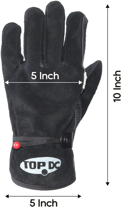 Welding Gloves 16-Inch 932°F Heat Resistant Leather for MIG, Stick | Foil Layer, 1.2 mm Cowhide, Kevlar Stitching and Cotton Lining; Cuff Protects Forearms for Fireplace, Grill and Stove Use
