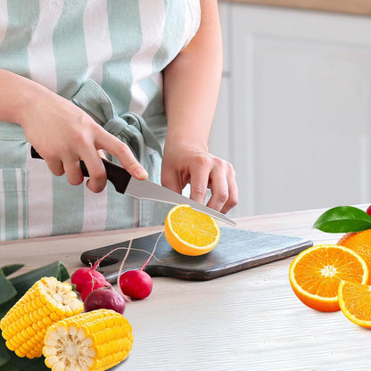 2PCS Curved Paring Knife - Ultra-Sharp Stainless Steel Peeling Knife with Concave Blade for Fruit & Vegetable - Professional Kitchen Knives Chef Knife for Precision Garnishing & Slicing