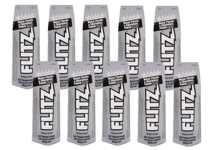 Flitz Metal Polish Paste - 5.29oz USA-Made Polish for Solid Chrome, Stainless Steel, & Aluminum - Non-Abrasive for Light Oxidation - Requires Manual Buffing - Not for Plated/Coated Surfaces (1 Pack)