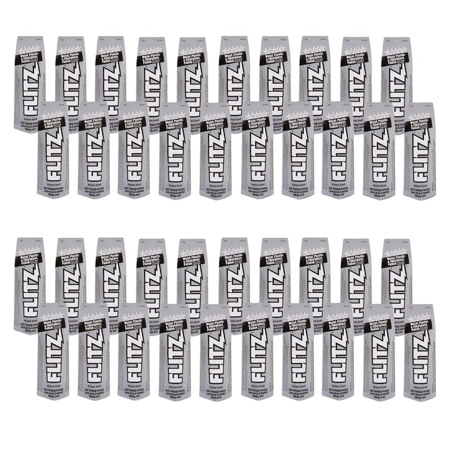 Flitz Metal Polish Paste - 5.29oz USA-Made Polish for Solid Chrome, Stainless Steel, & Aluminum - Non-Abrasive for Light Oxidation - Requires Manual Buffing - Not for Plated/Coated Surfaces (1 Pack)