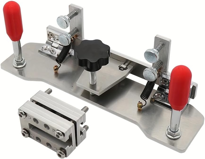 Belt Grinder Knife Jig, Fixed Angle Jig, Manual Sharpener Holder, Sharpening Locator Knife Making Tools for Belt Sander Belt Machine