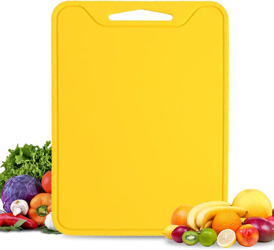 Silicone Cutting Boards for Kitchen 11.8''x 8.6'', BPA Free Flexible Cutting Mat for Meat Vegetables Fruit, Cutting Boards for Kitchen Dishwasher Safe