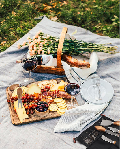 6-Piece Cheese Knife Set, Premium Stainless Steel Cheese Knives for Charcuterie Board for Cutting Hard Medium Soft Cheese, Mini Metal Cheese Cutter Knife Butter Knife with Storage Bag Gift Set