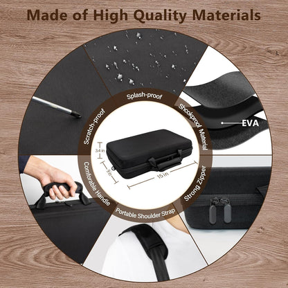 Knife Display Case, Knife Case for 61+ Pocket Knives (Box Only) | Collection Box with Portable Shoulder Strap, Knife Storage Items