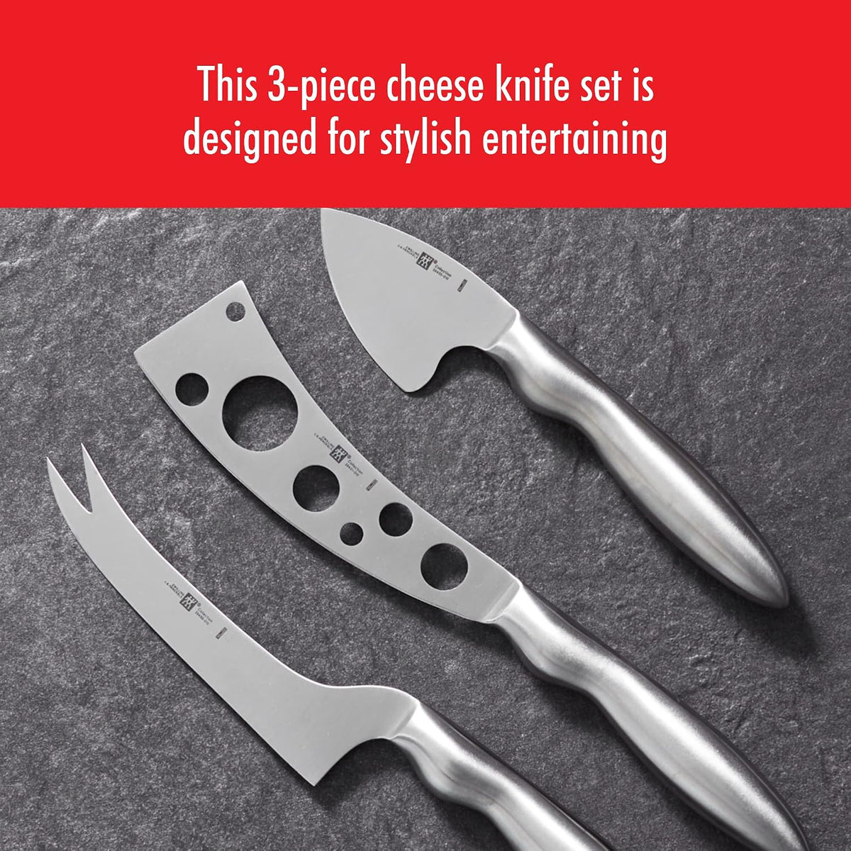 Collection 3-pc Cheese Knife Set for Charcuterie Board, Gift Set
