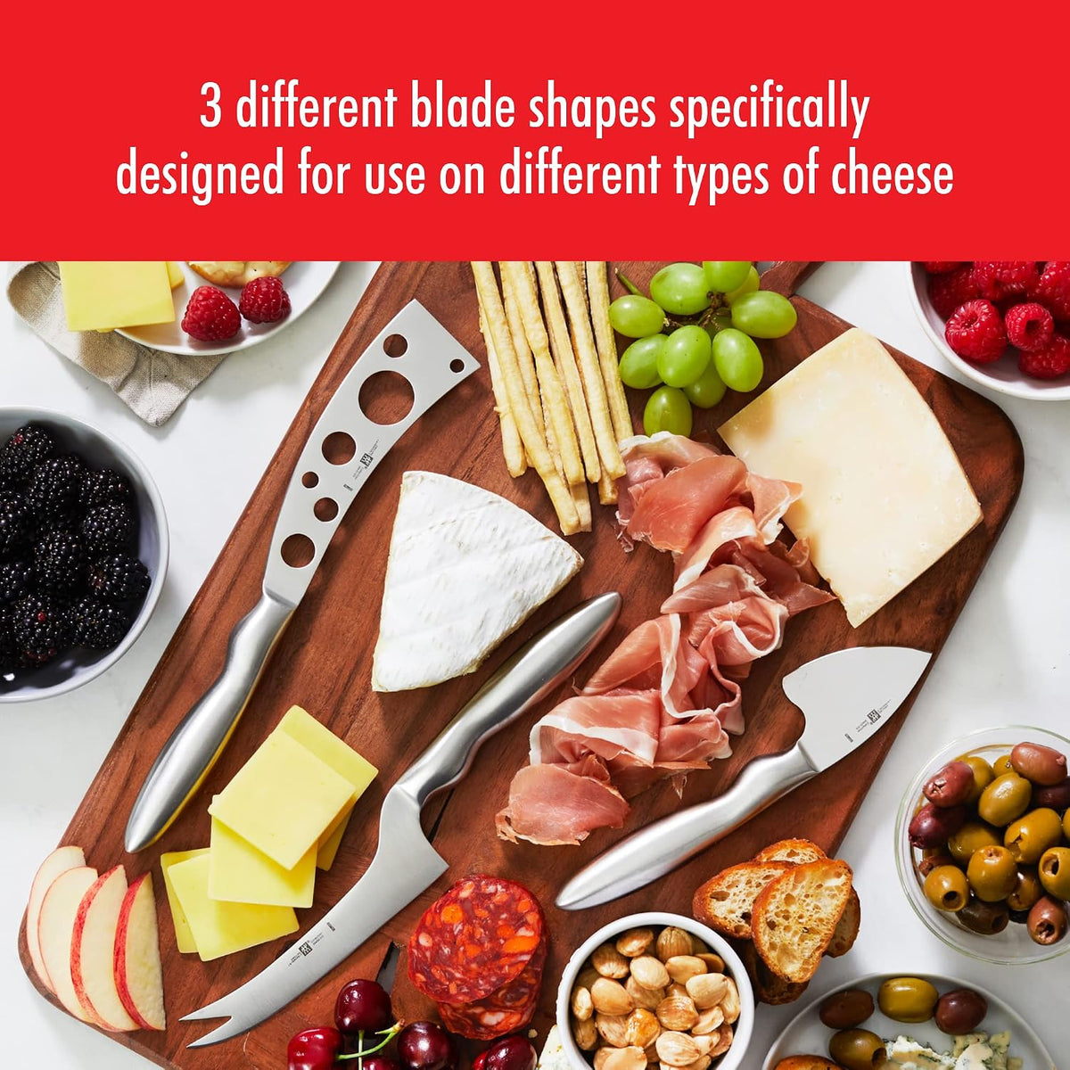 Collection 3-pc Cheese Knife Set for Charcuterie Board, Gift Set