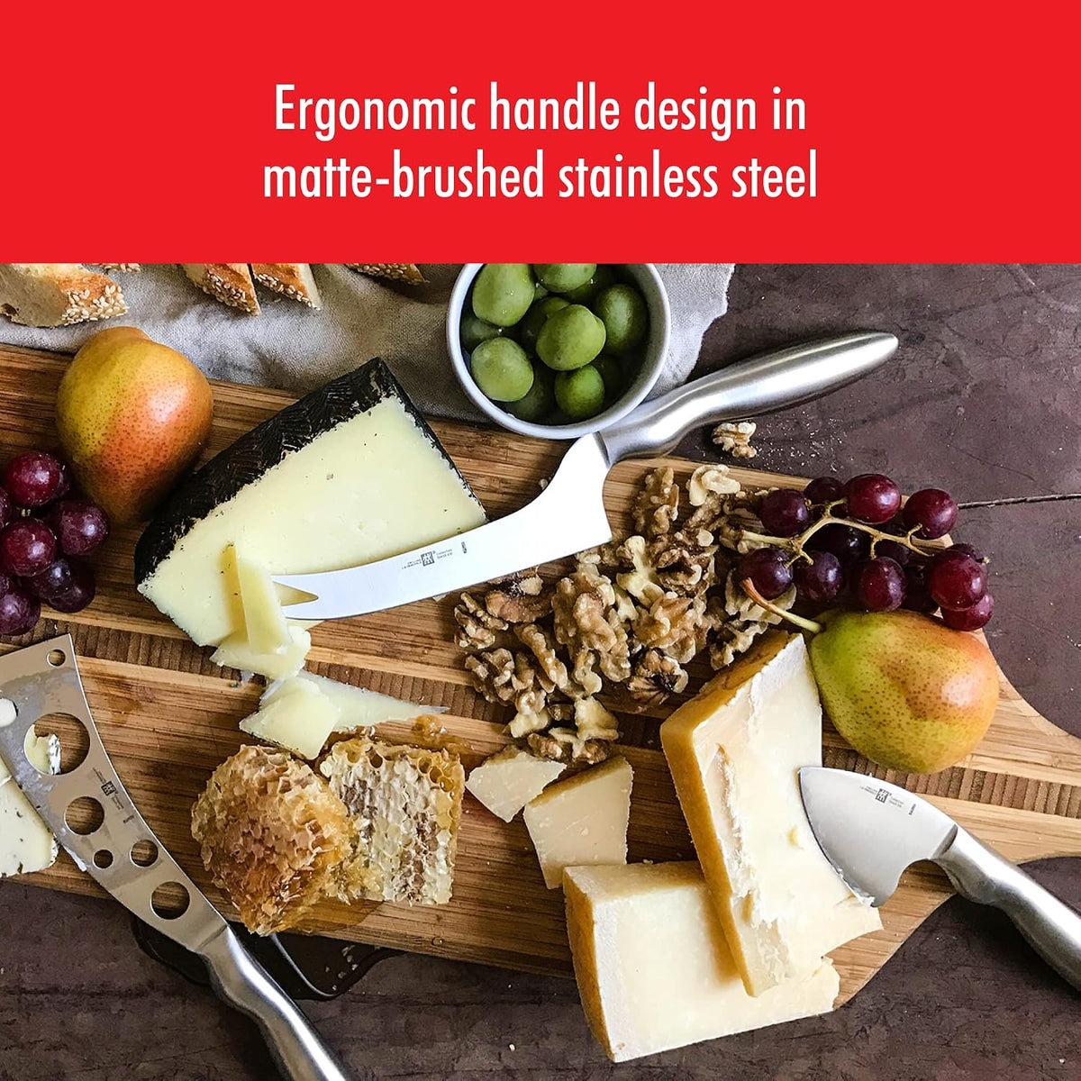 Collection 3-pc Cheese Knife Set for Charcuterie Board, Gift Set