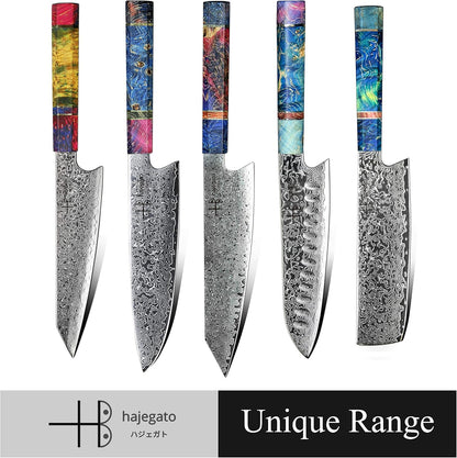 Damascus Chef Knife Kiritsuke Unique One Of Kind Handle Professional 8 Inch Japanese Chefs Kitchen Knife Vg10 67 Layers Damascus Steel Knive with Sheath