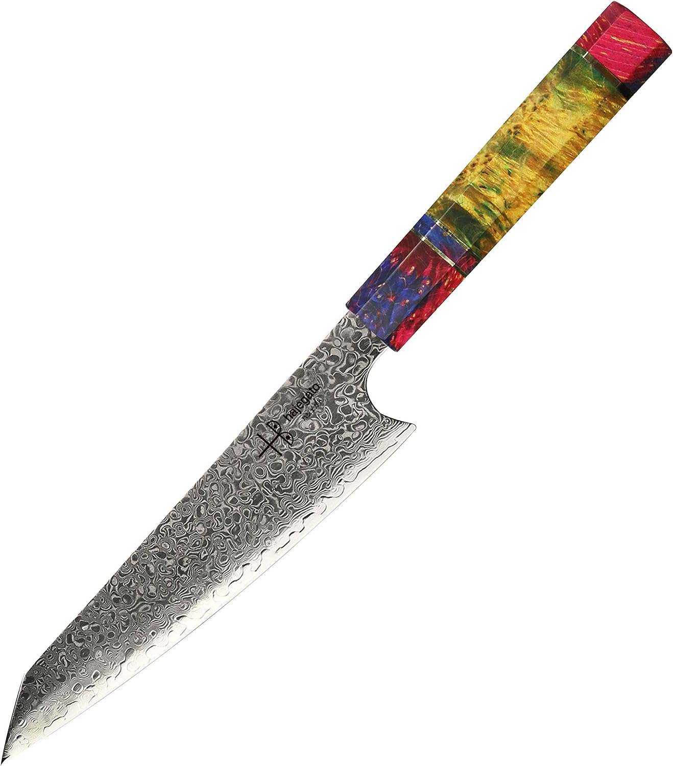 Damascus Chef Knife Kiritsuke Unique One Of Kind Handle Professional 8 Inch Japanese Chefs Kitchen Knife Vg10 67 Layers Damascus Steel Knive with Sheath