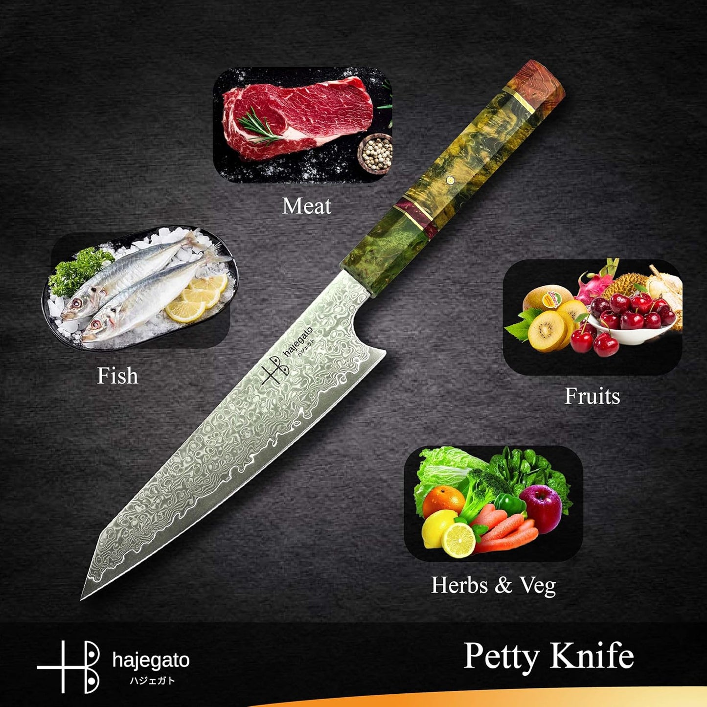 Damascus Chef Knife Kiritsuke Unique One Of Kind Handle Professional 8 Inch Japanese Chefs Kitchen Knife Vg10 67 Layers Damascus Steel Knive with Sheath