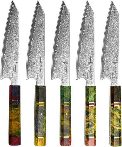 Damascus Chef Knife Kiritsuke Unique One Of Kind Handle Professional 8 Inch Japanese Chefs Kitchen Knife Vg10 67 Layers Damascus Steel Knive with Sheath