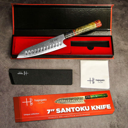 Damascus Chef Knife Kiritsuke Unique One Of Kind Handle Professional 8 Inch Japanese Chefs Kitchen Knife Vg10 67 Layers Damascus Steel Knive with Sheath