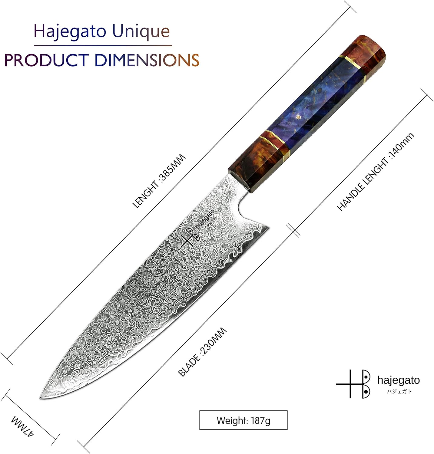 Damascus Chef Knife Kiritsuke Unique One Of Kind Handle Professional 8 Inch Japanese Chefs Kitchen Knife Vg10 67 Layers Damascus Steel Knive with Sheath