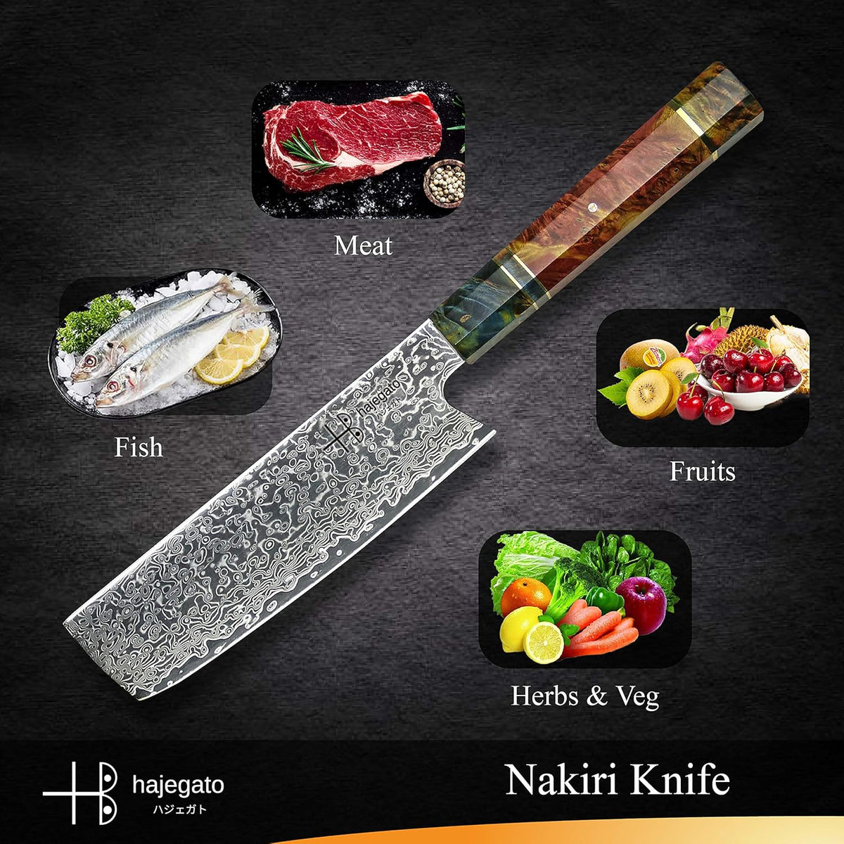 Damascus Chef Knife Kiritsuke Unique One Of Kind Handle Professional 8 Inch Japanese Chefs Kitchen Knife Vg10 67 Layers Damascus Steel Knive with Sheath
