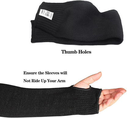 Kevlar Heat Resistant Sleeves, 19 Inch Long with Thumb Hole | Safety Anti-heat Arm Guards, For Kitchen, Gardening, Mechanic, Polish and Car Fixing Work