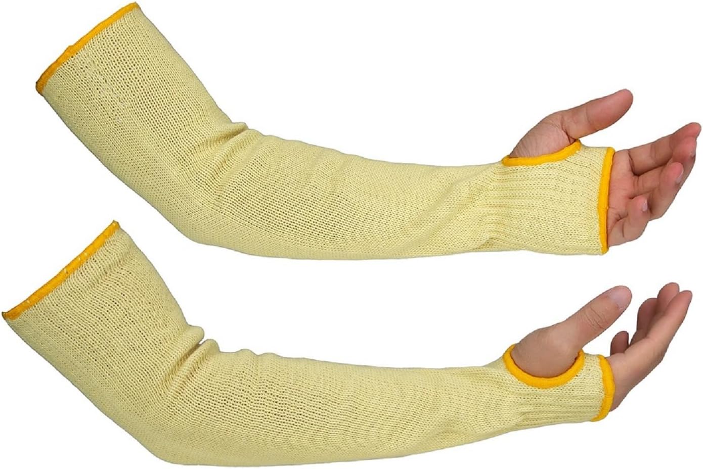 Kevlar Heat Resistant Sleeves, 19 Inch Long with Thumb Hole | Safety Anti-heat Arm Guards, For Kitchen, Gardening, Mechanic, Polish and Car Fixing Work