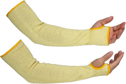 Kevlar Heat Resistant Sleeves, 19 Inch Long with Thumb Hole | Safety Anti-heat Arm Guards, For Kitchen, Gardening, Mechanic, Polish and Car Fixing Work