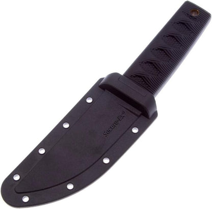 Cold Steel Kyoto 3.25" Durable Compact 8Cr13MoV Stainless Steel Fixed Blade Tanto Outdoor Hunting Utility Knife, 3 3/8" Textured Kray-Ex Handle, Sheath Included