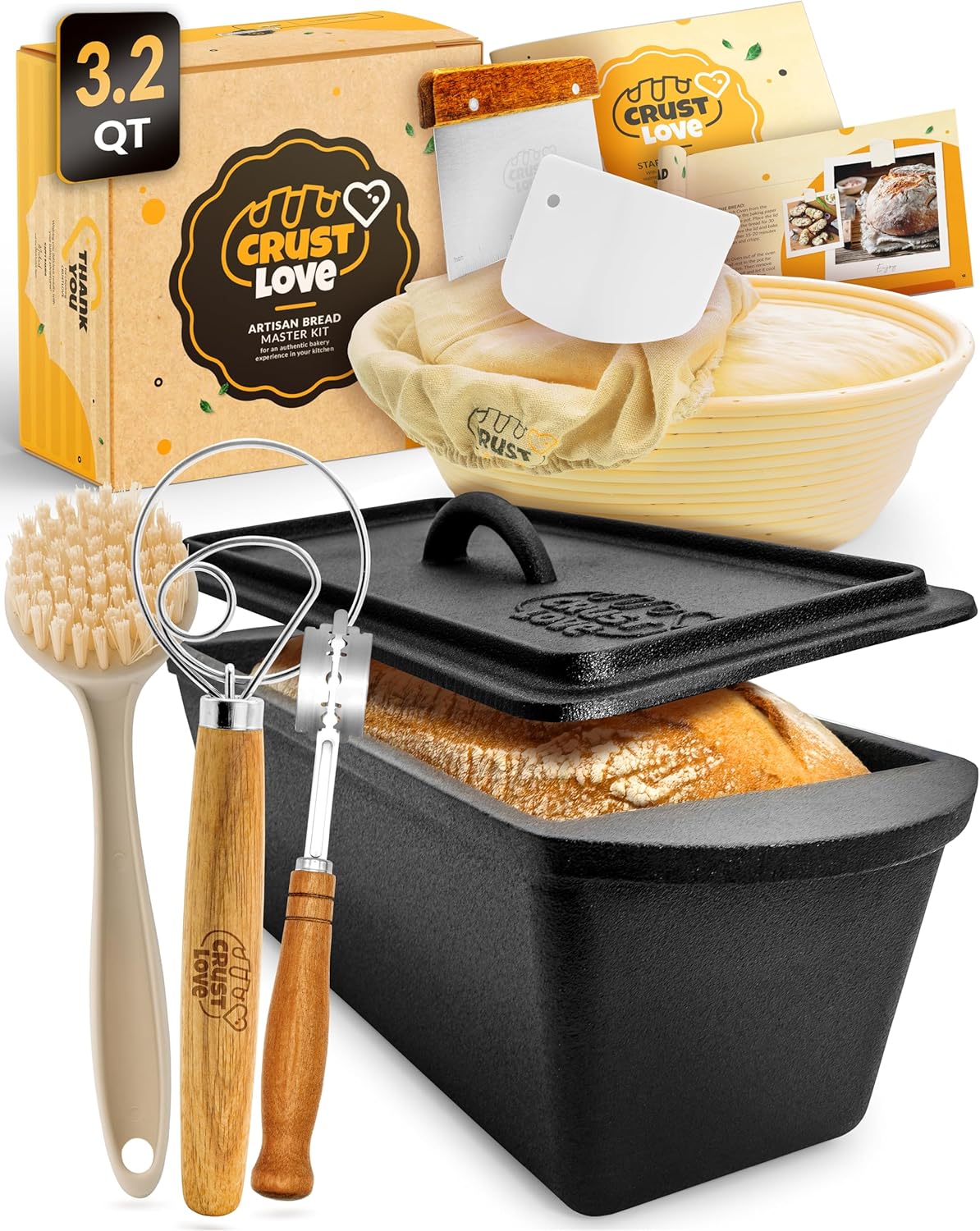 Bread Lame 2-Piece Set for Controlled Dough Scoring with 5 Blades | Straight & Curved Scoring for Clean Expansion, 2 Bread Lames with 5 Blades, Dough Scoring Tool for Sourdough & Artisan Bread