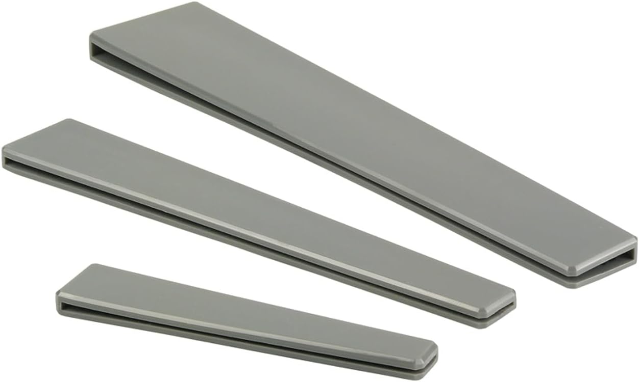 Hutzler Kitchen Knife Edge Guards, Set of 3 Knife Blade Protectors, Fits 4, 6, and 8-inch Blades (Black)