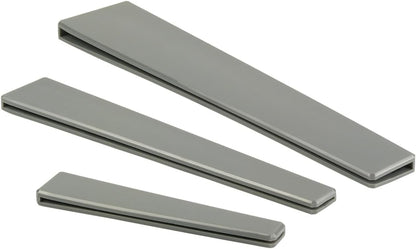 Hutzler Kitchen Knife Edge Guards, Set of 3 Knife Blade Protectors, Fits 4, 6, and 8-inch Blades (Black)
