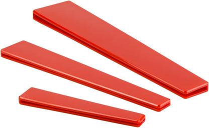 Hutzler Kitchen Knife Edge Guards, Set of 3 Knife Blade Protectors, Fits 4, 6, and 8-inch Blades (Black)