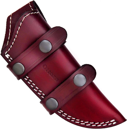 Leather Knife Sheaths for Fixed Blade Knives, Dual Usage Vertical Knife Sheath - Left Hand Horizontal Knife Sheath Leather Knife Sheath for Belt, Leather Knife Holster Belt Knife Holder No:105