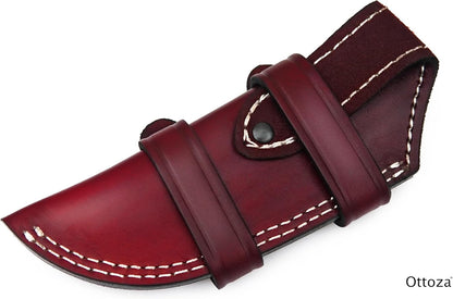 Leather Knife Sheaths for Fixed Blade Knives, Dual Usage Vertical Knife Sheath - Left Hand Horizontal Knife Sheath Leather Knife Sheath for Belt, Leather Knife Holster Belt Knife Holder No:105