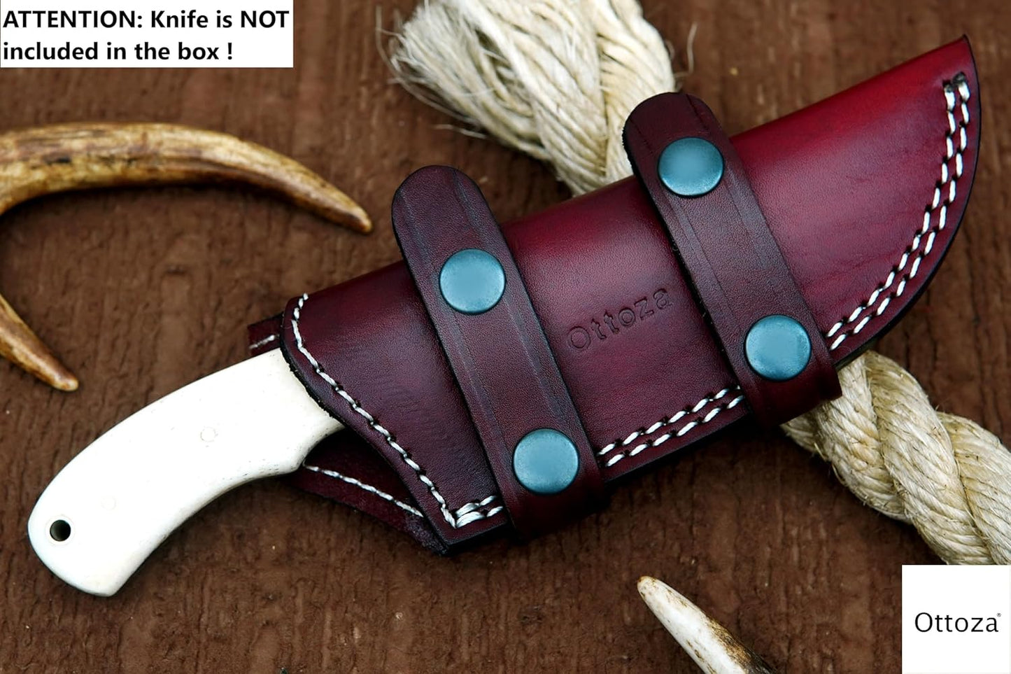 Leather Knife Sheaths for Fixed Blade Knives, Dual Usage Vertical Knife Sheath - Left Hand Horizontal Knife Sheath Leather Knife Sheath for Belt, Leather Knife Holster Belt Knife Holder No:105