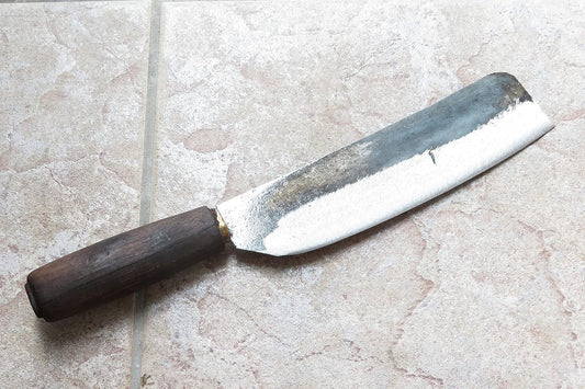 Premium Japanese Nakiri Chef Knife, 8 inch, Carbon Steel, SHARP !