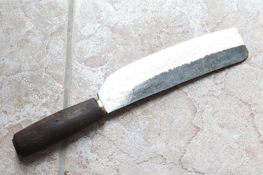 Premium Japanese Nakiri Chef Knife, 8 inch, Carbon Steel, SHARP !