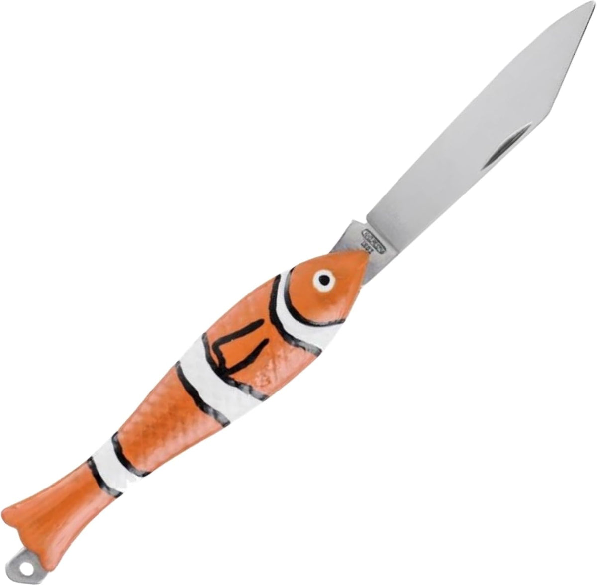 Classic Silver Fish Knife - Iconic Small Pocket Knife for EDC - 420 Stainless Steel Blade - Durable utility keychain knife - Original Czech Rybicka